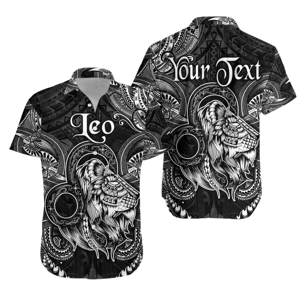 custom-personalised-leo-zodiac-polynesian-hawaiian-shirt-unique-style-black