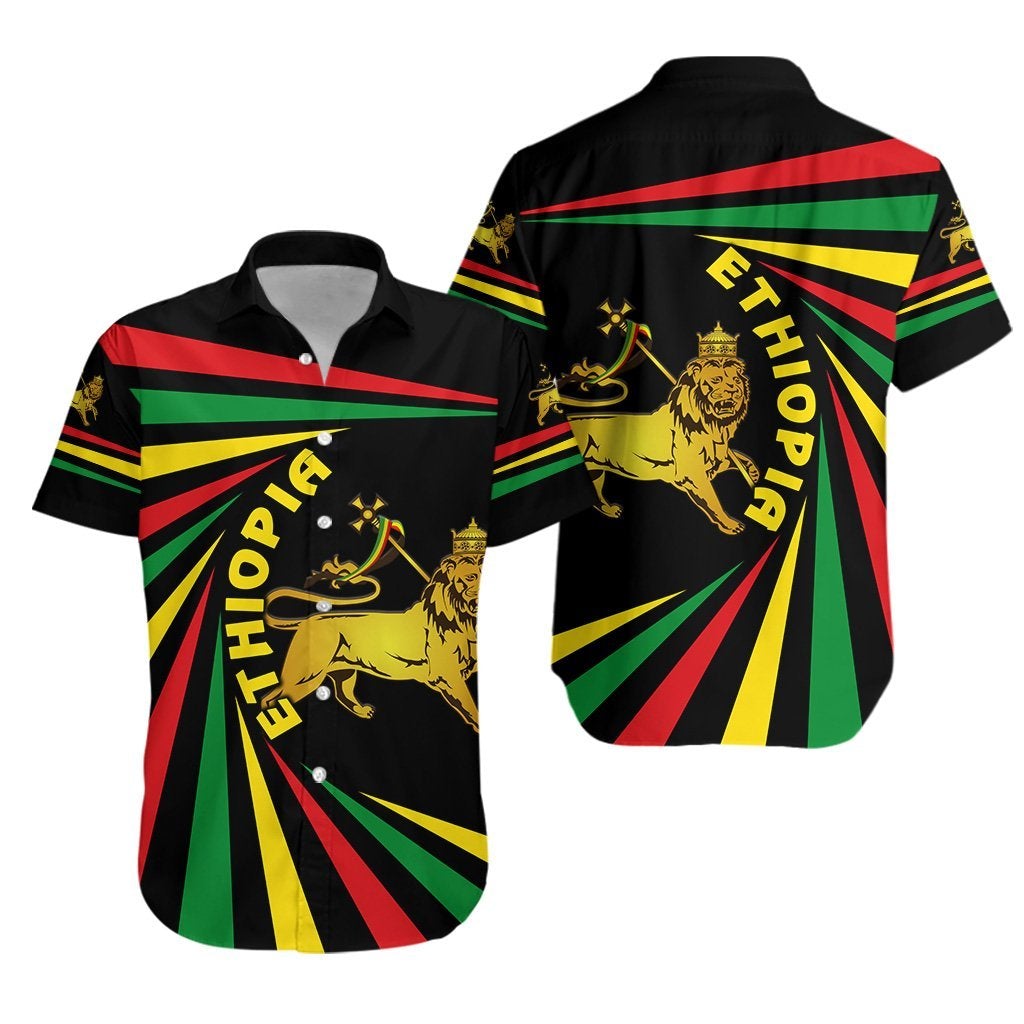 Ethiopia Lion Of Judah Hawaiian Shirt Creative Style LT8 - Wonder Print Shop