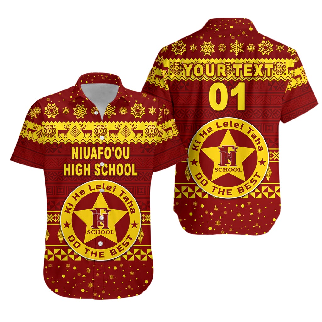 (Custom Personalised) Niuafo'ou High School Christmas Hawaiian Shirt Simple Style LT8 - Wonder Print Shop