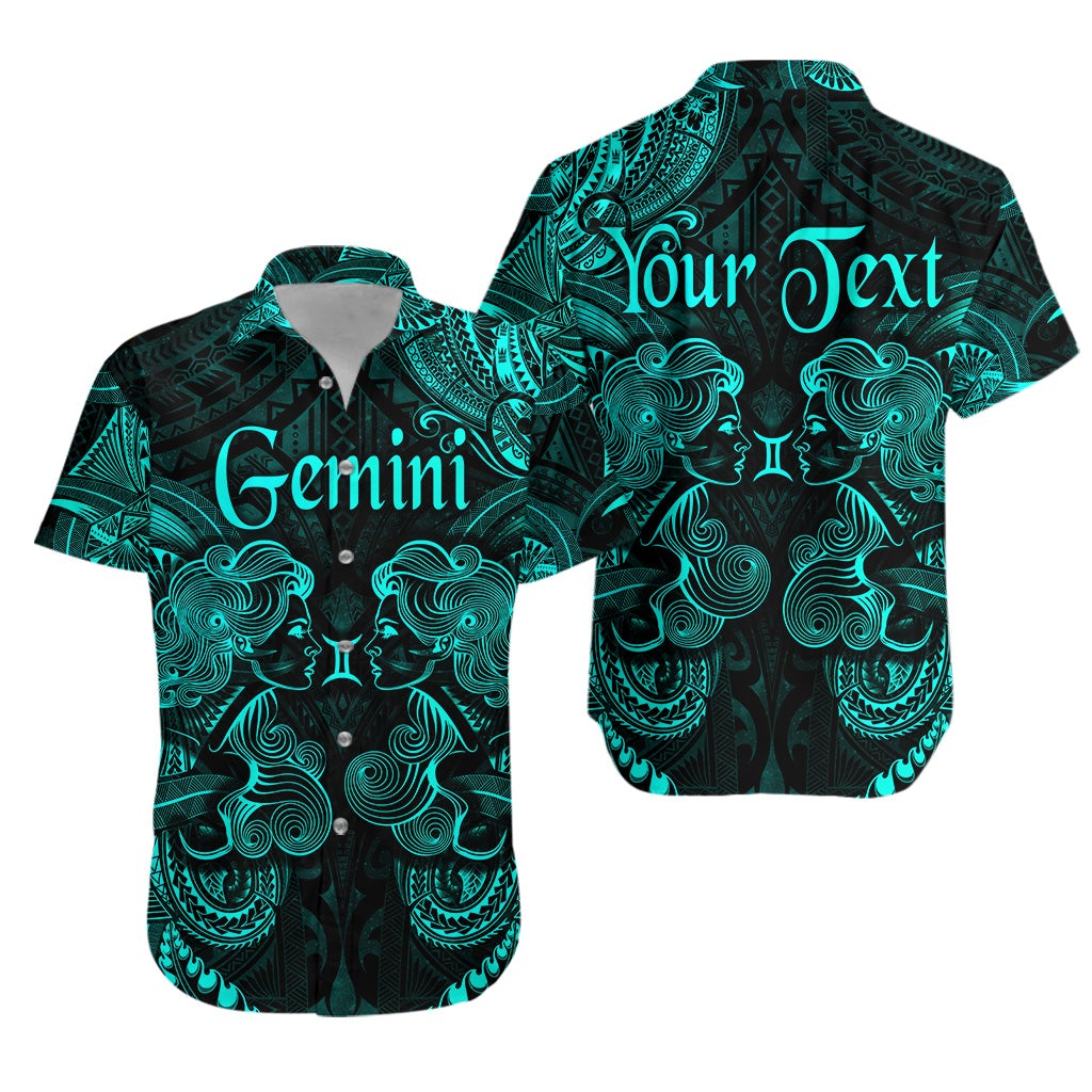 custom-personalised-gemini-zodiac-polynesian-hawaiian-shirt-unique-style-turquoise