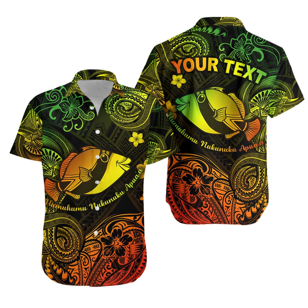 (Custom Personalised) Hawaii State Fish: Humuhumu Nukunuku Apua'a Polynesian Hawaiian Shirt Unique Style - Reggae LT8 - Wonder Print Shop