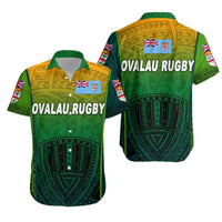 Fiji Ovalau Rugby Hawaiian Shirt Light Green Style LT8 - Wonder Print Shop