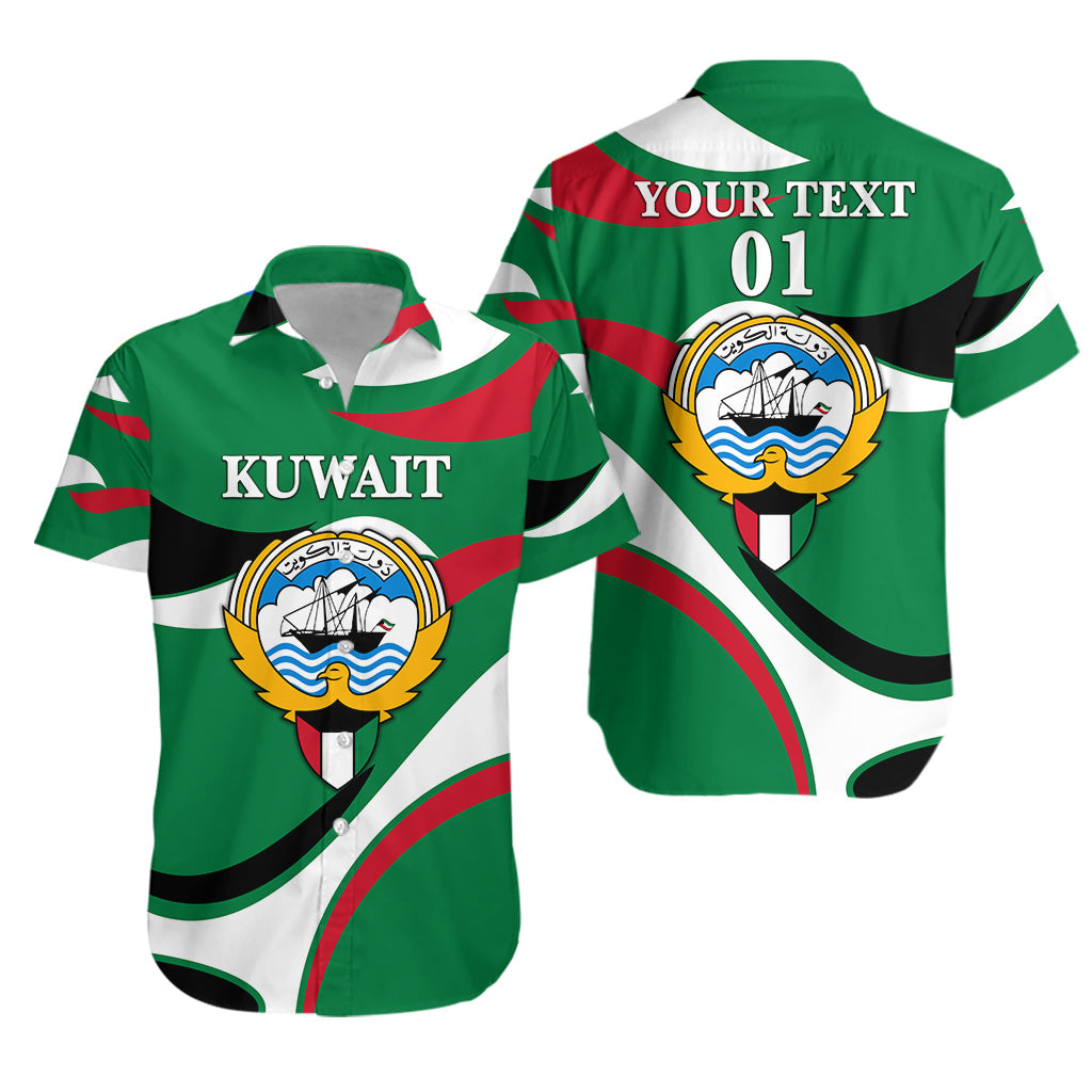 (Custom Personalised) Kuwait Hawaiian Shirt Sporty Style - Green LT8 - Wonder Print Shop