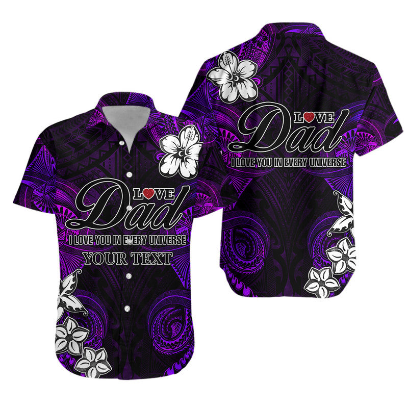 custom-personalised-polynesian-fathers-day-hawaiian-shirt-i-love-you-in-every-universe-purple