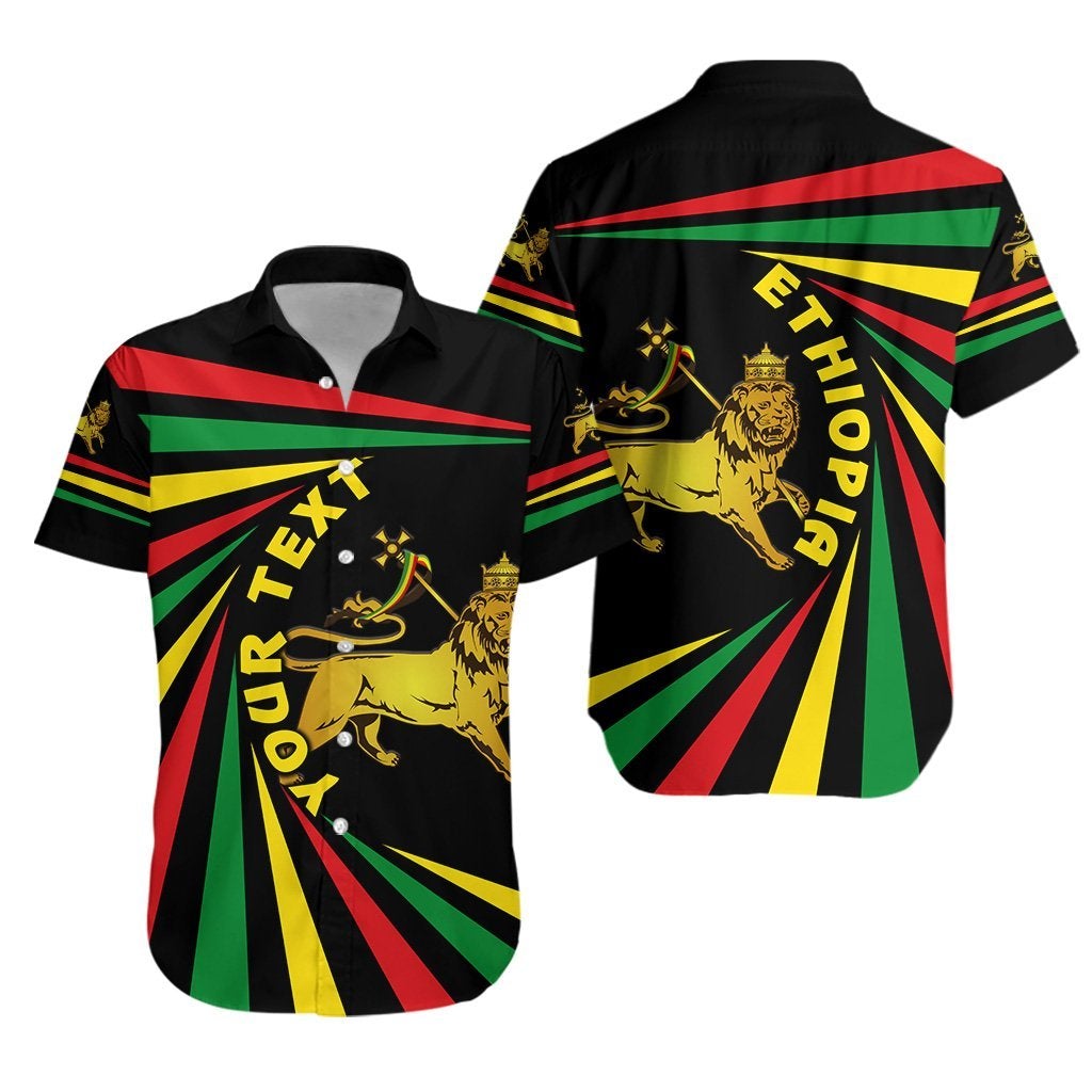 (Custom Personalised) Ethiopia Lion Of Judah Hawaiian Shirt Creative Style LT8 - Wonder Print Shop
