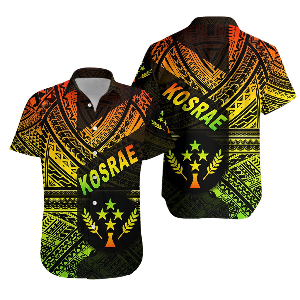 FSM Kosrae Hawaiian Shirt Original Style - Reggae LT8 - Wonder Print Shop