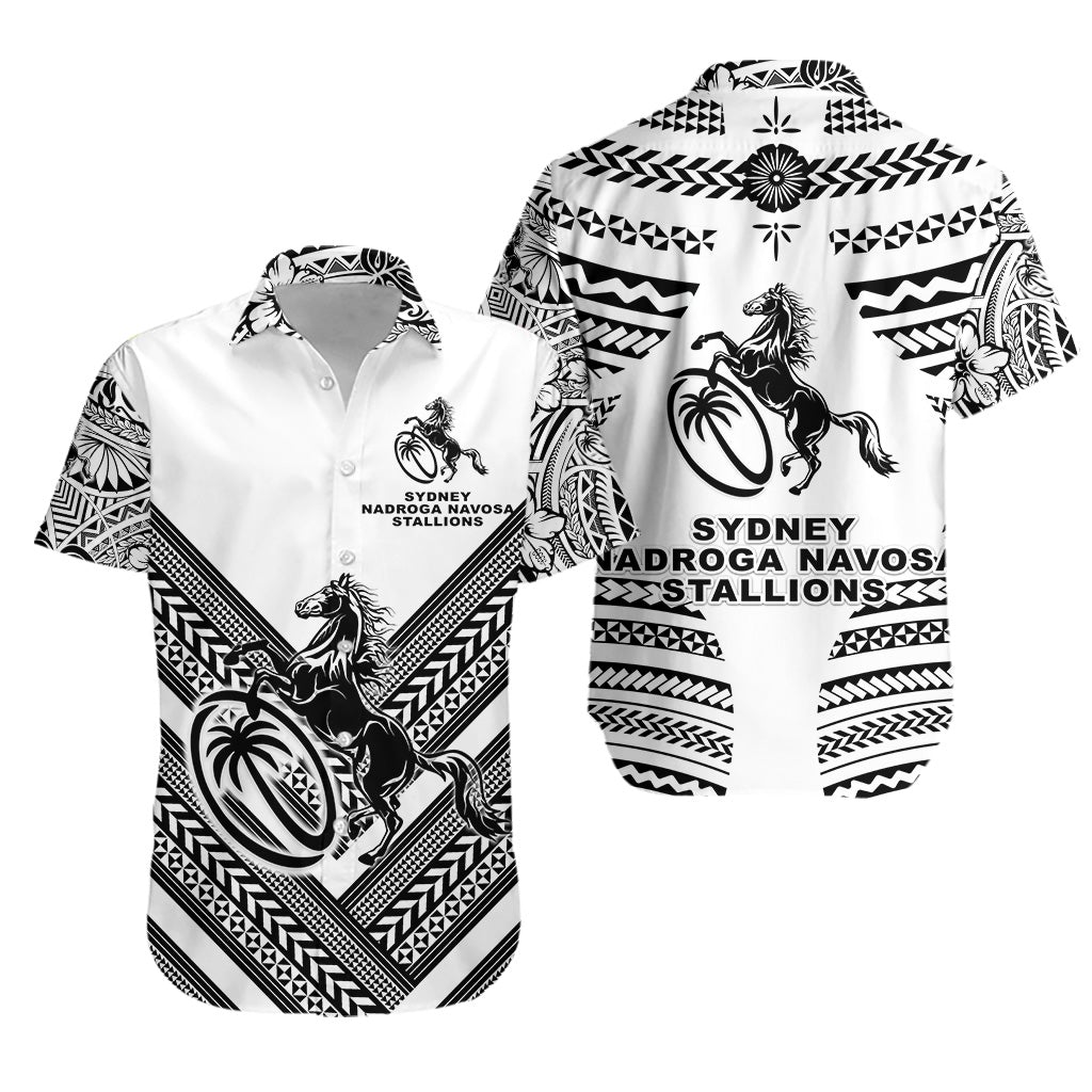 Fiji Rugby Hawaiian Shirt Sydney Nadroga Navosa Stallions Creative Style - White LT8 - Wonder Print Shop