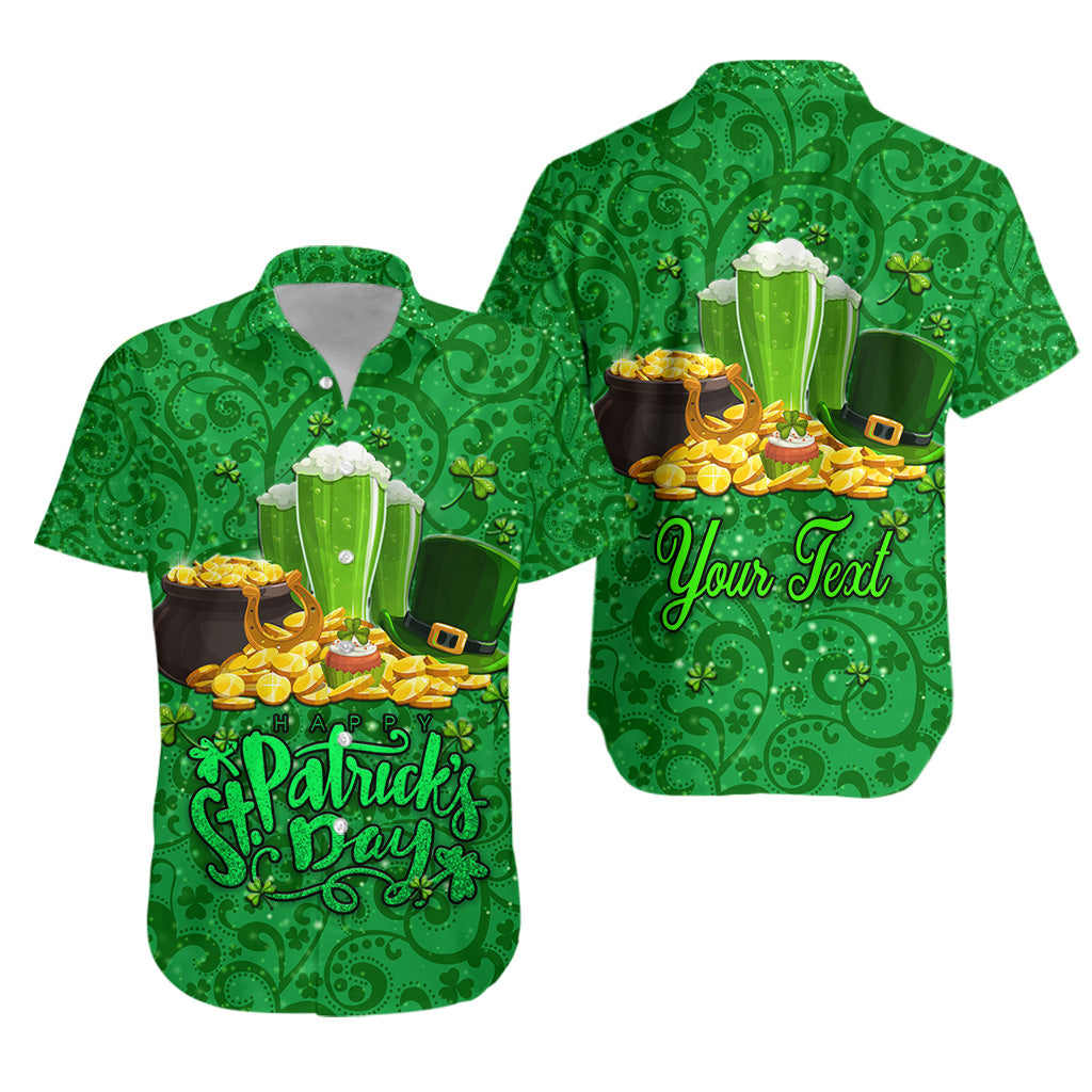 (Custom Personalised) Ireland Happy Saint Patrick's Day Hawaiian Shirt With Shamrock LT8 - Wonder Print Shop