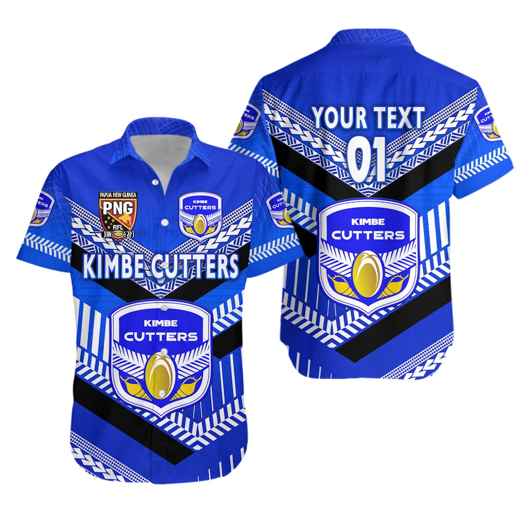 (Custom Personalised) Papua New Guinea Kimbe Cutters Hawaiian Shirt Rugby - Blue, Custom Text And Number LT8 - Wonder Print Shop