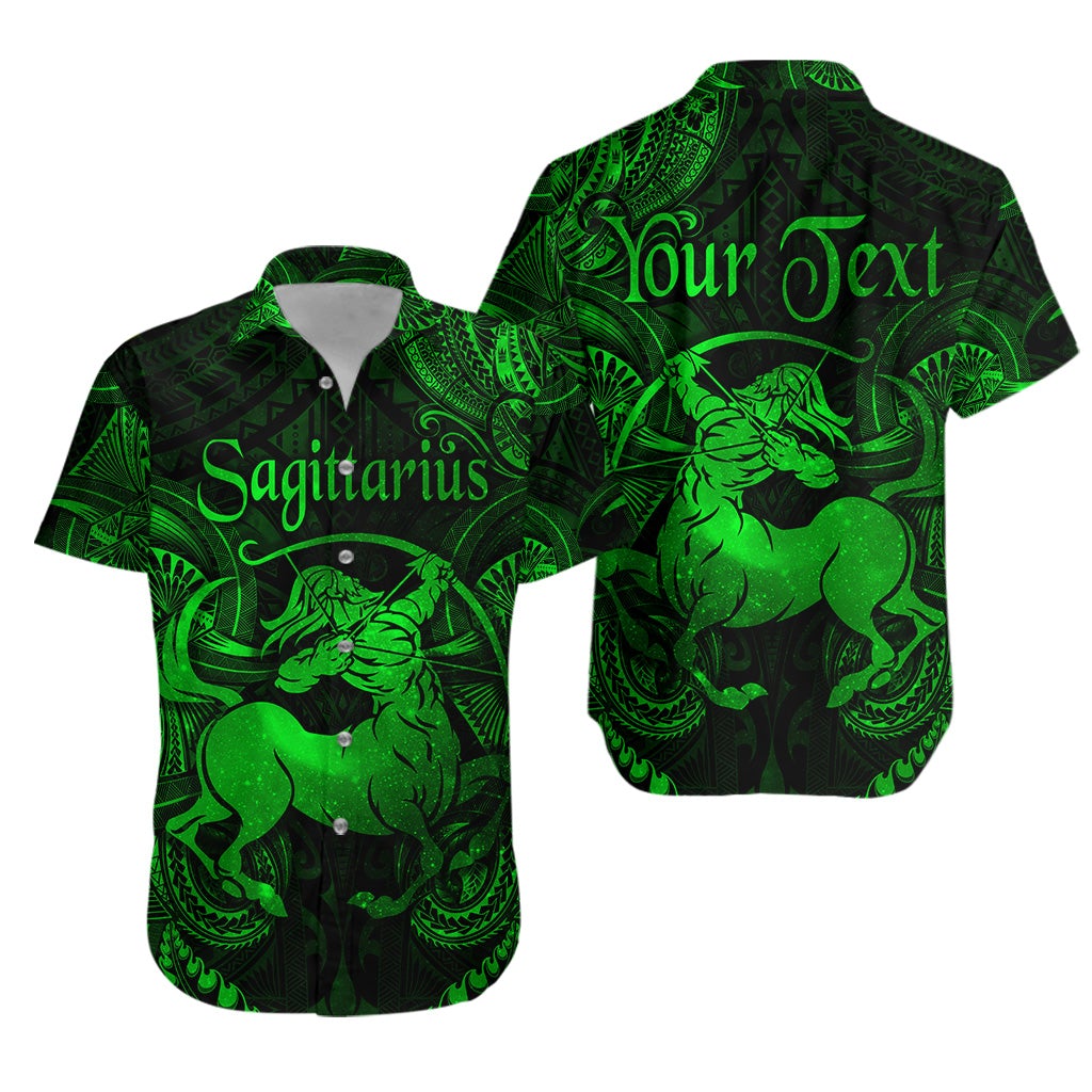 custom-personalised-sagittarius-zodiac-polynesian-hawaiian-shirt-unique-style-green