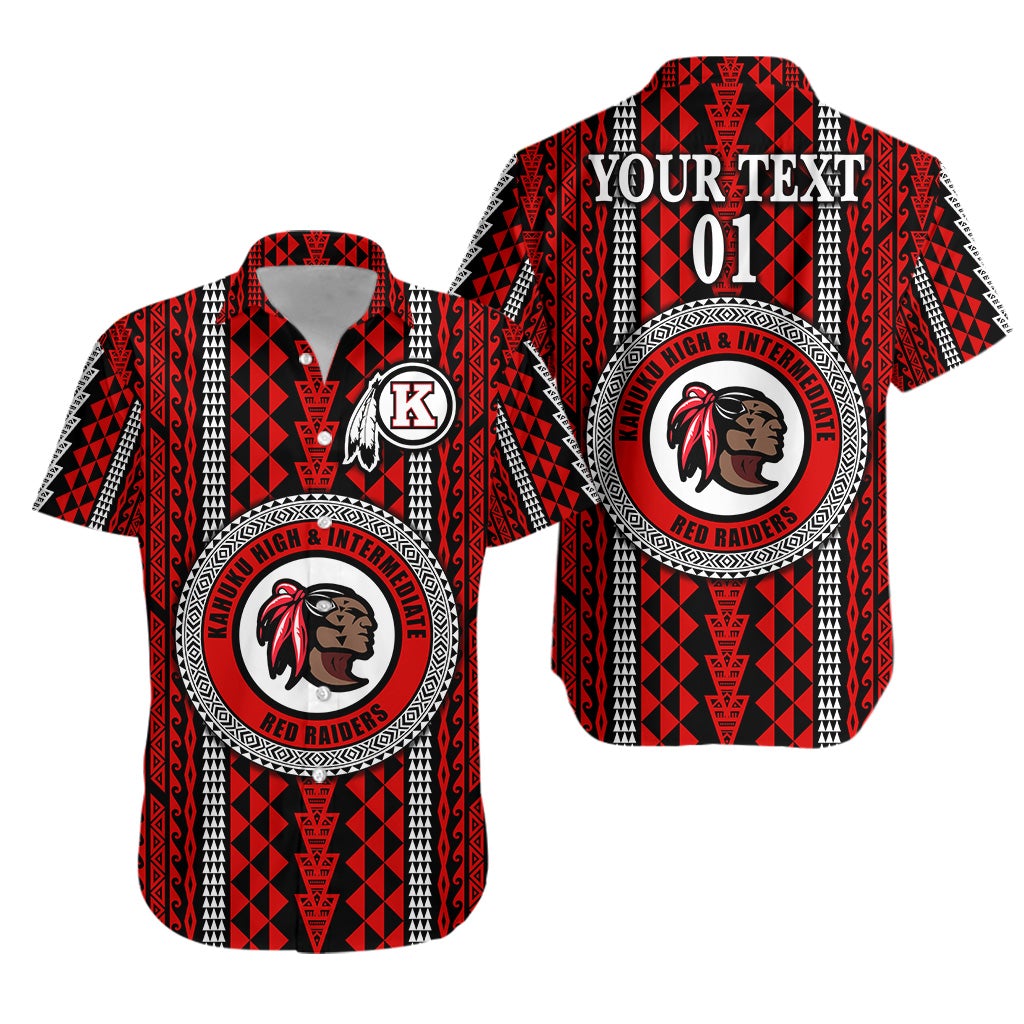 custom-personalised-hawaii-kahuku-school-hawaiian-shirt-red-raiders-simple-style