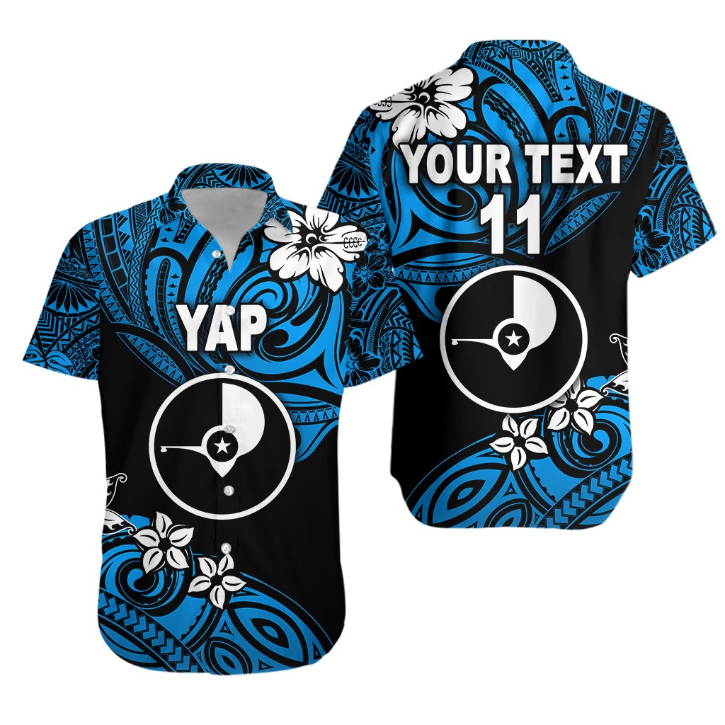 (Custom Personalised) FSM Yap Hawaiian Shirt Unique Vibes - Blue LT8 - Wonder Print Shop