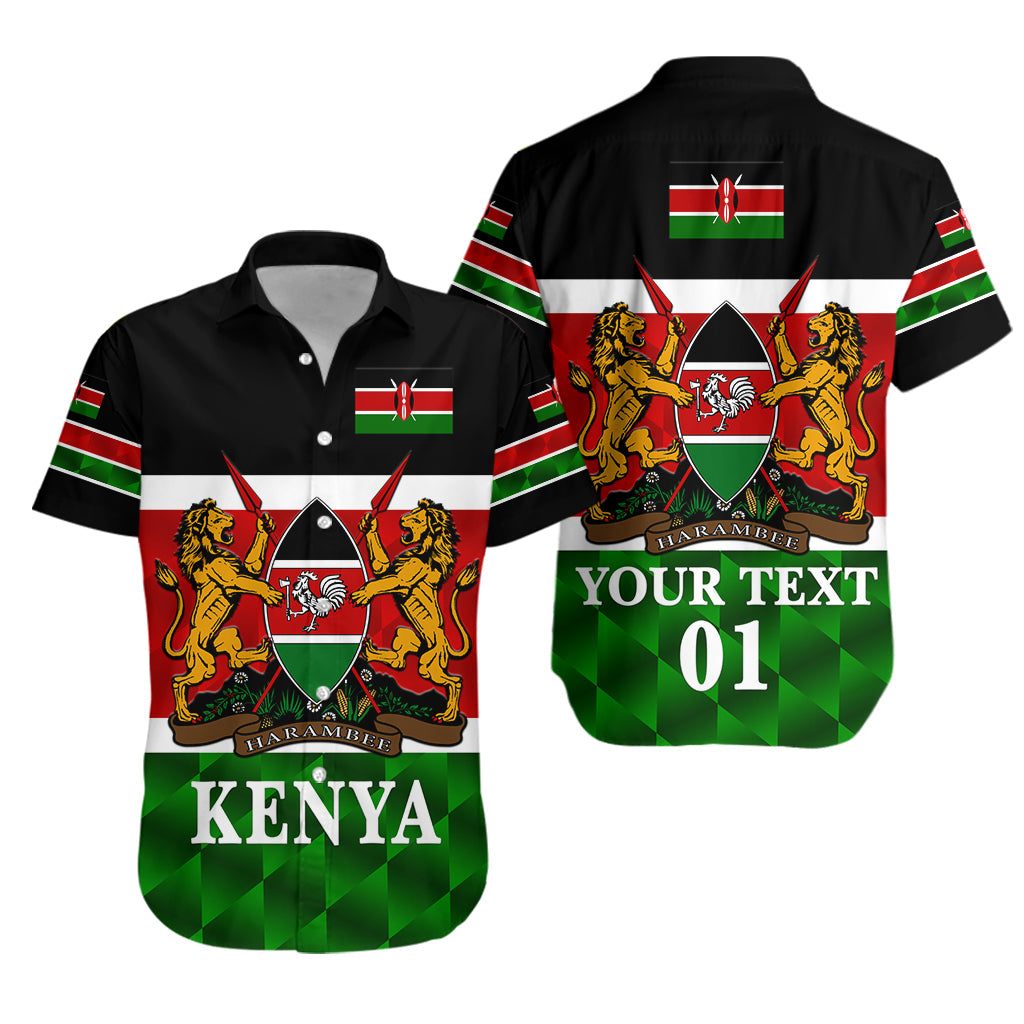 (Custom Personalised) Kenya Coat Of Arms Hawaiian Shirt Flag Vibes LT8 - Wonder Print Shop