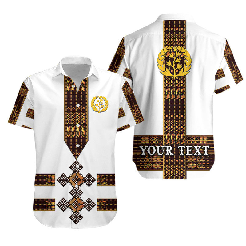 (Custom Personalised) Eritrea Hawaiian Shirt Fancy Tibeb Vibes NO.1 Ver - White LT8 - Wonder Print Shop