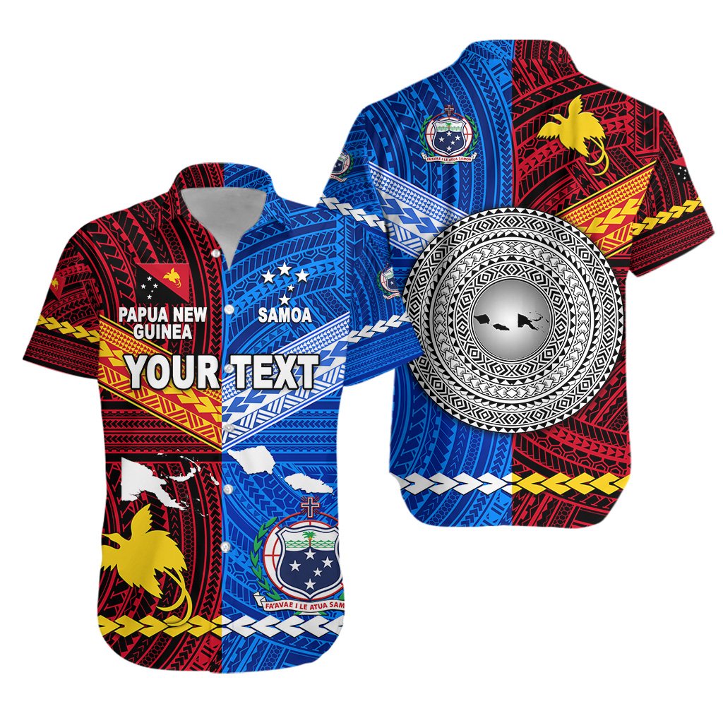 (Custom Personalised) Papua New Guinea And Samoa Together Hawaiian Shirt LT8 - Wonder Print Shop
