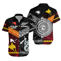 New Zealand Papua New Guinea Matching Hawaiian Shirt And Dress Together Black LT8 - Wonder Print Shop