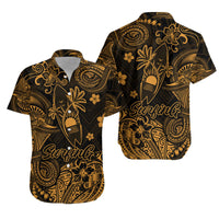 Hawaii Surfing Polynesian Matching Hawaiian Outfits For Couples Unique Style - Gold LT8 - Wonder Print Shop