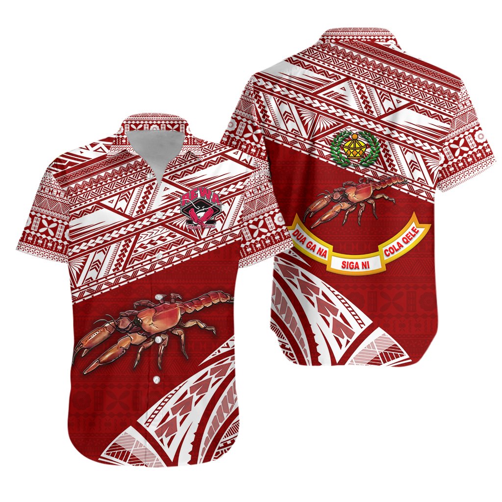Fiji Rewa Rugby Union Hawaiian Shirt Special Version - Red LT8 - Wonder Print Shop