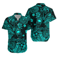 Hawaii Surfing Polynesian Matching Hawaiian Outfits For Couples Unique Style - Turquoise LT8 - Wonder Print Shop