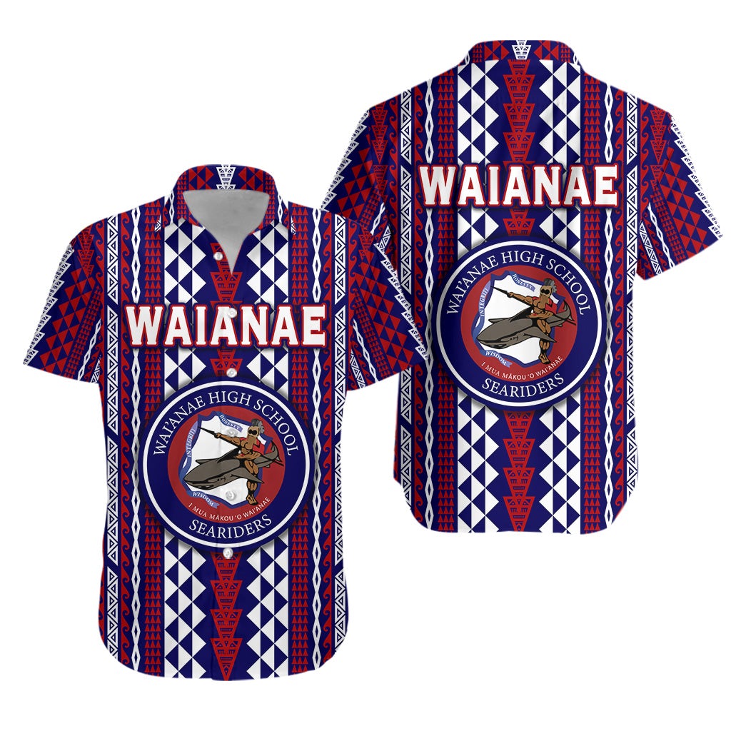 Hawaii Waianae High School Hawaiian Shirt Seariders Simple Style LT8 - Wonder Print Shop