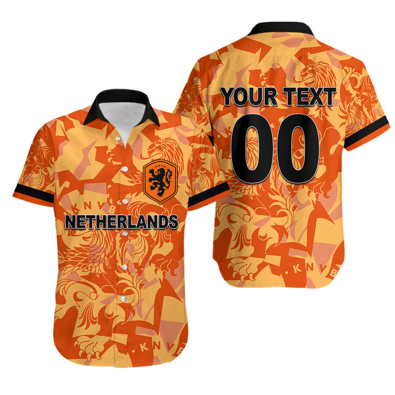 (Custom Personalised And Number) Netherlands Soccer Hawaiian Shirt World Cup Champions LT6 - Wonder Print Shop