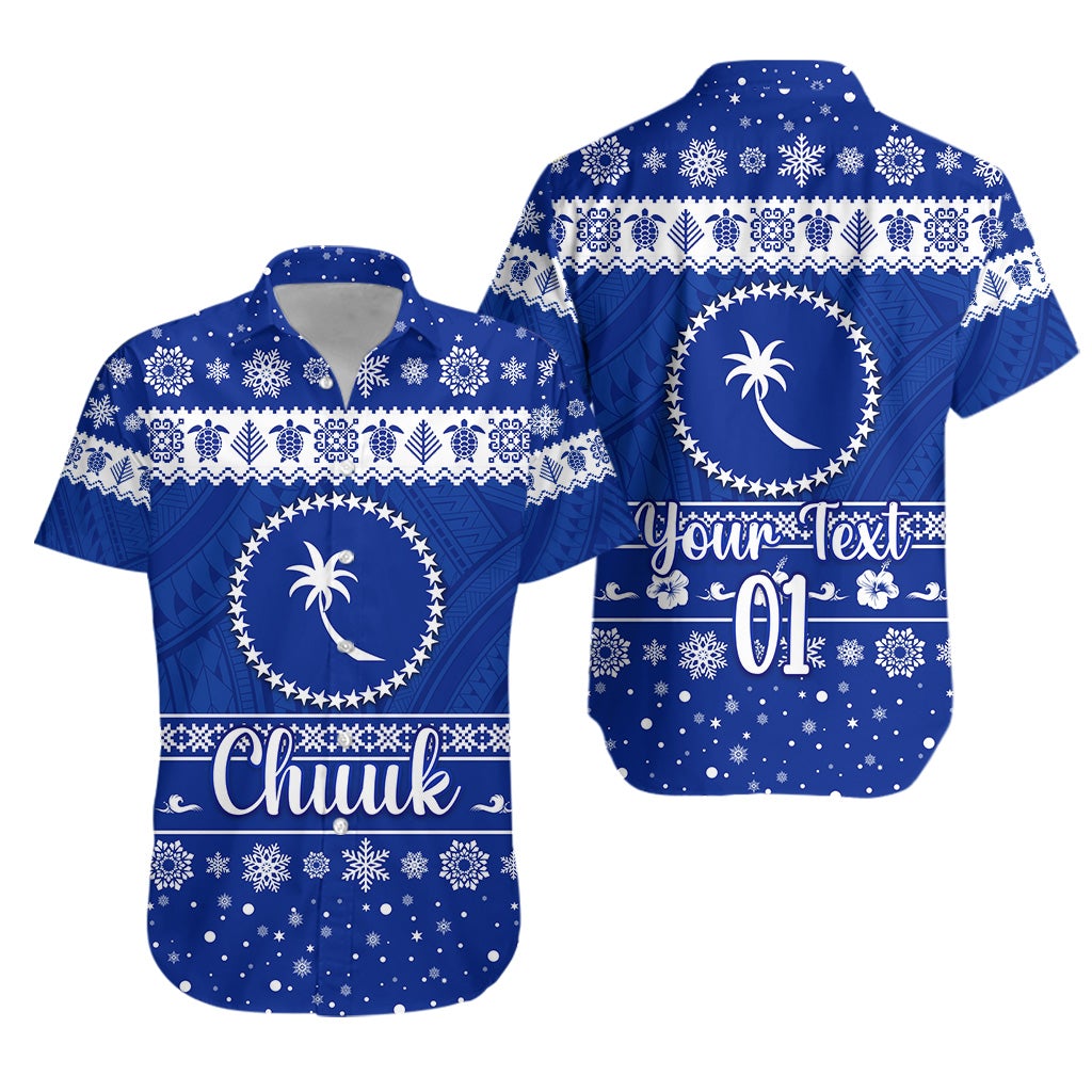 (Custom Personalised) FSM Chuuk Christmas Hawaiian Shirt Simple Style LT8 - Wonder Print Shop