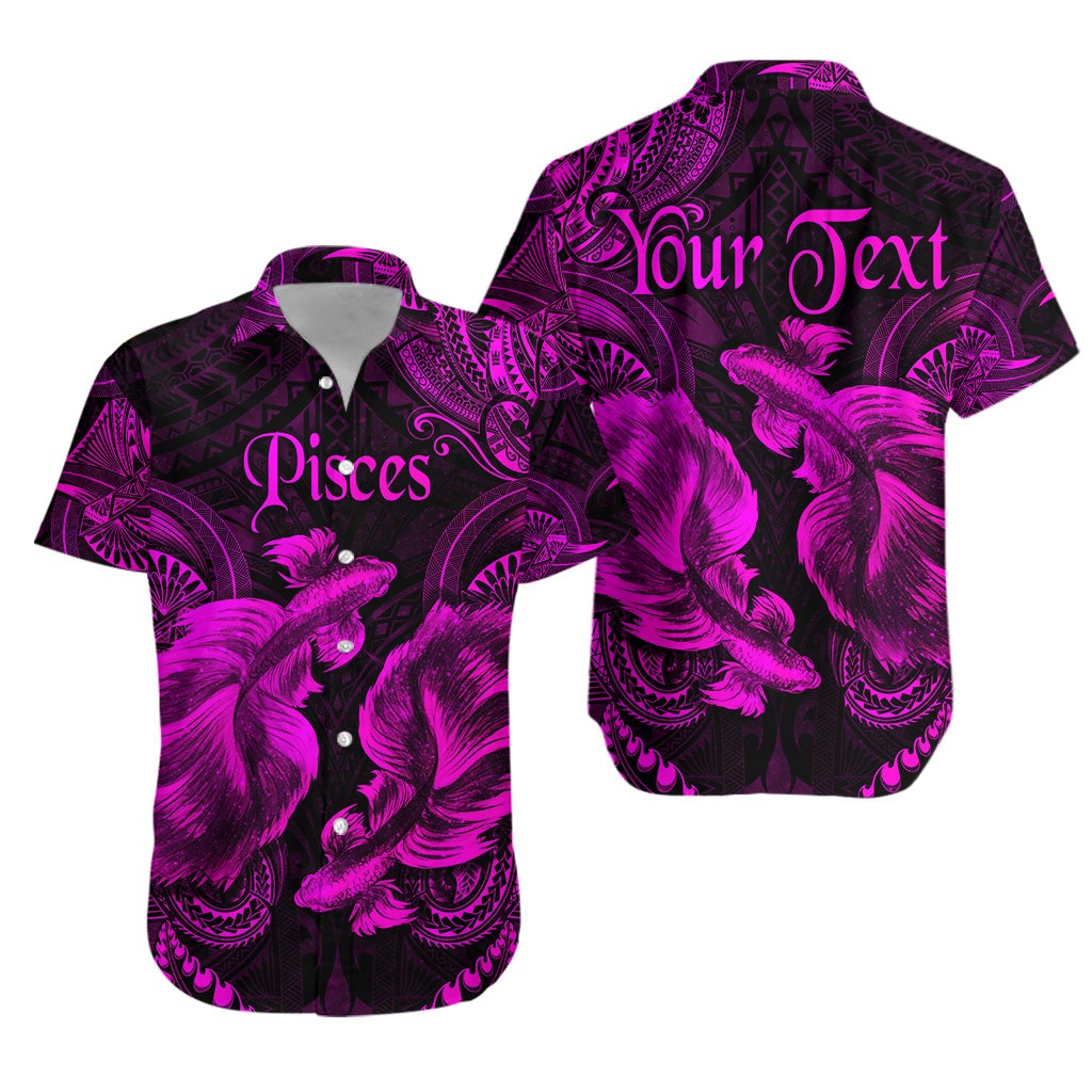 custom-personalised-pisces-zodiac-polynesian-hawaiian-shirt-unique-style-pink