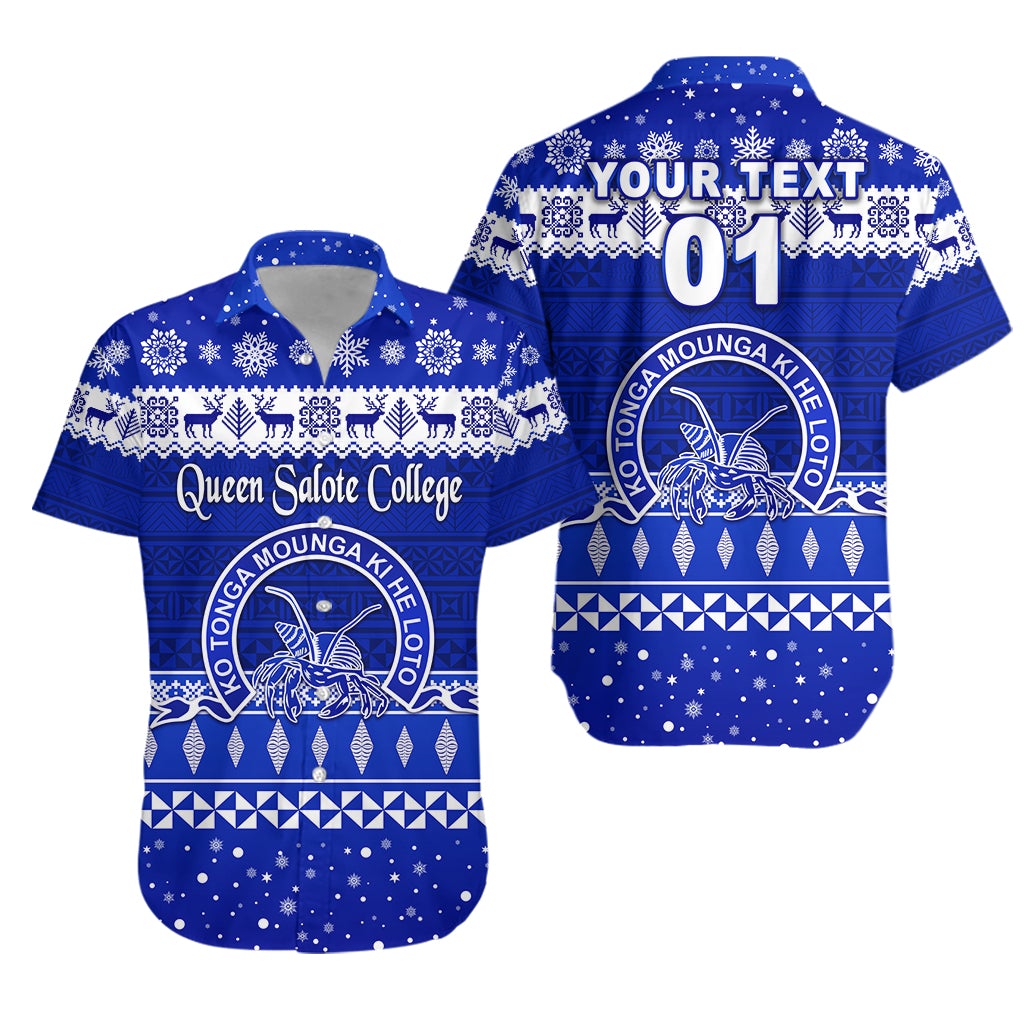 (Custom Personalised) Queen Salote College Christmas Hawaiian Shirt Simple Style LT8 - Wonder Print Shop