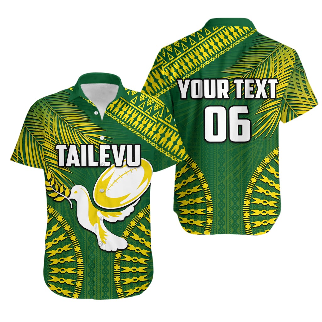 (Custom Personalised And Number) Tailevu Fiji Rugby Hawaiian Shirt LT6 - Wonder Print Shop