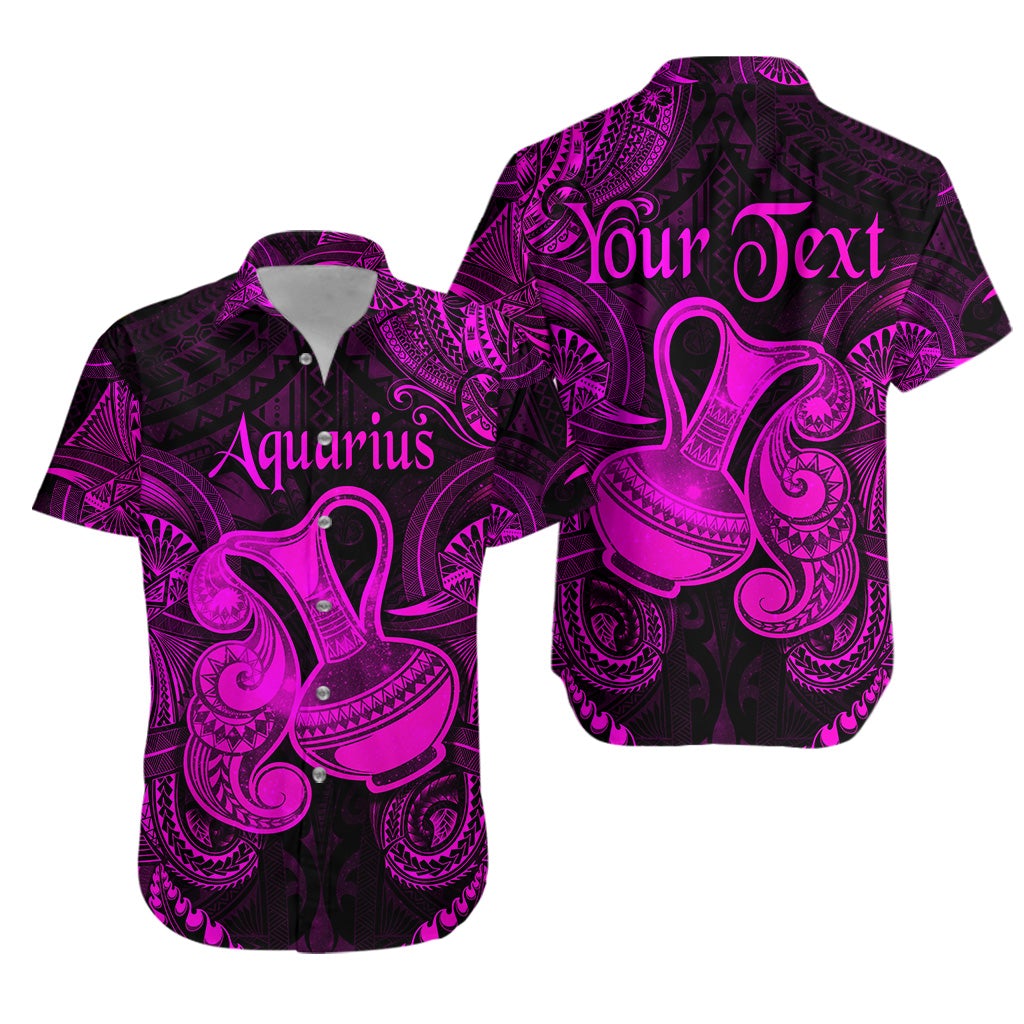 custom-personalised-aquarius-zodiac-polynesian-hawaiian-shirt-unique-style-pink