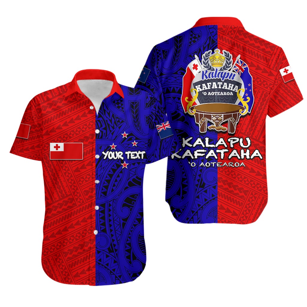 (Custom Personalised) Kalapu Kafataha O Aotearoa Hawaiian Shirt Half Style LT6 - Wonder Print Shop