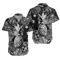 Hawaii Pineapple Polynesian Matching Hawaiian Outfits For Couples Unique Style - Black LT8 - Wonder Print Shop