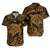 (Custom Personalised) Hawaii Turtle Polynesian Hawaiian Shirt Plumeria Flower Unique Style - Gold LT8 - Wonder Print Shop