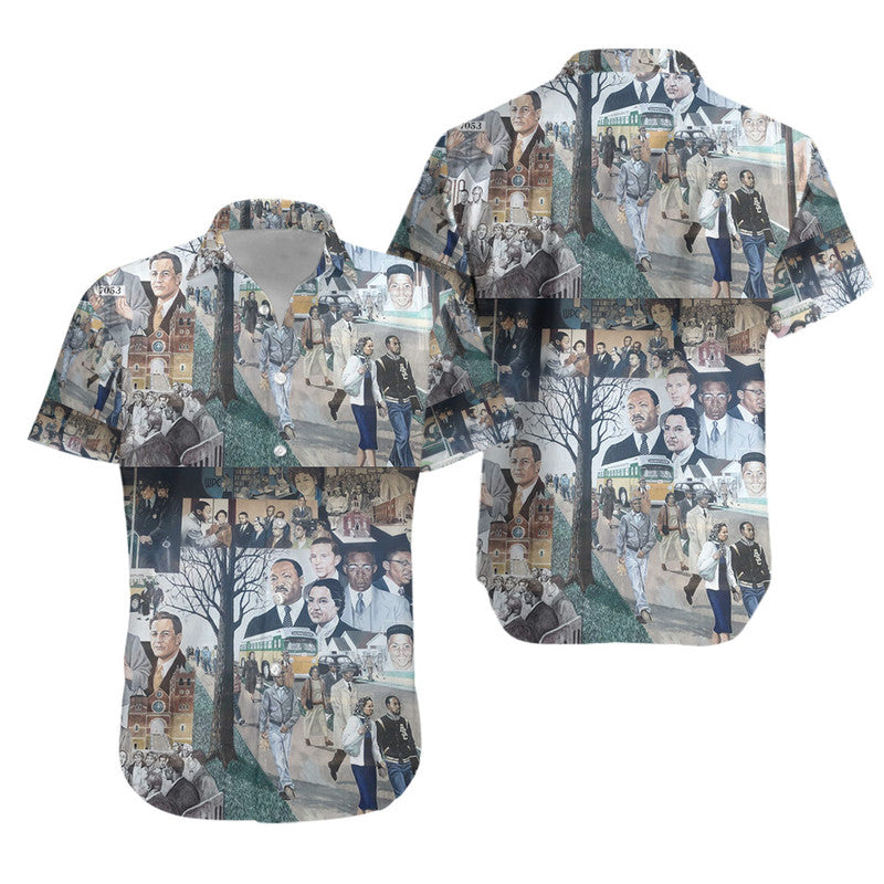 Civil Rights Leaders Hawaiian Shirt Color Painting Style NO.1 LT8 - Wonder Print Shop
