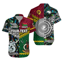 Vanuatu New Zealand Matching Hawaiian Outfits For Couples Polynesian Maori Matching Hawaiian Shirt And Dress Paua Shell LT8 - Wonder Print Shop