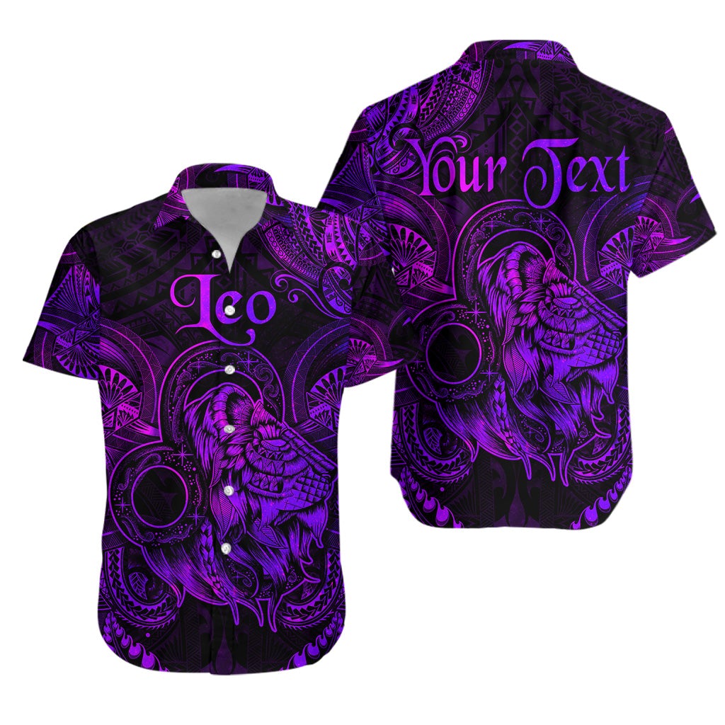 custom-personalised-leo-zodiac-polynesian-hawaiian-shirt-unique-style-purple