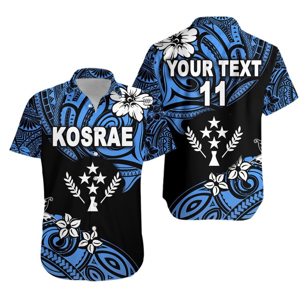 (Custom Personalised) FSM Kosrae Hawaiian Shirt Unique Vibes - Blue LT8 - Wonder Print Shop