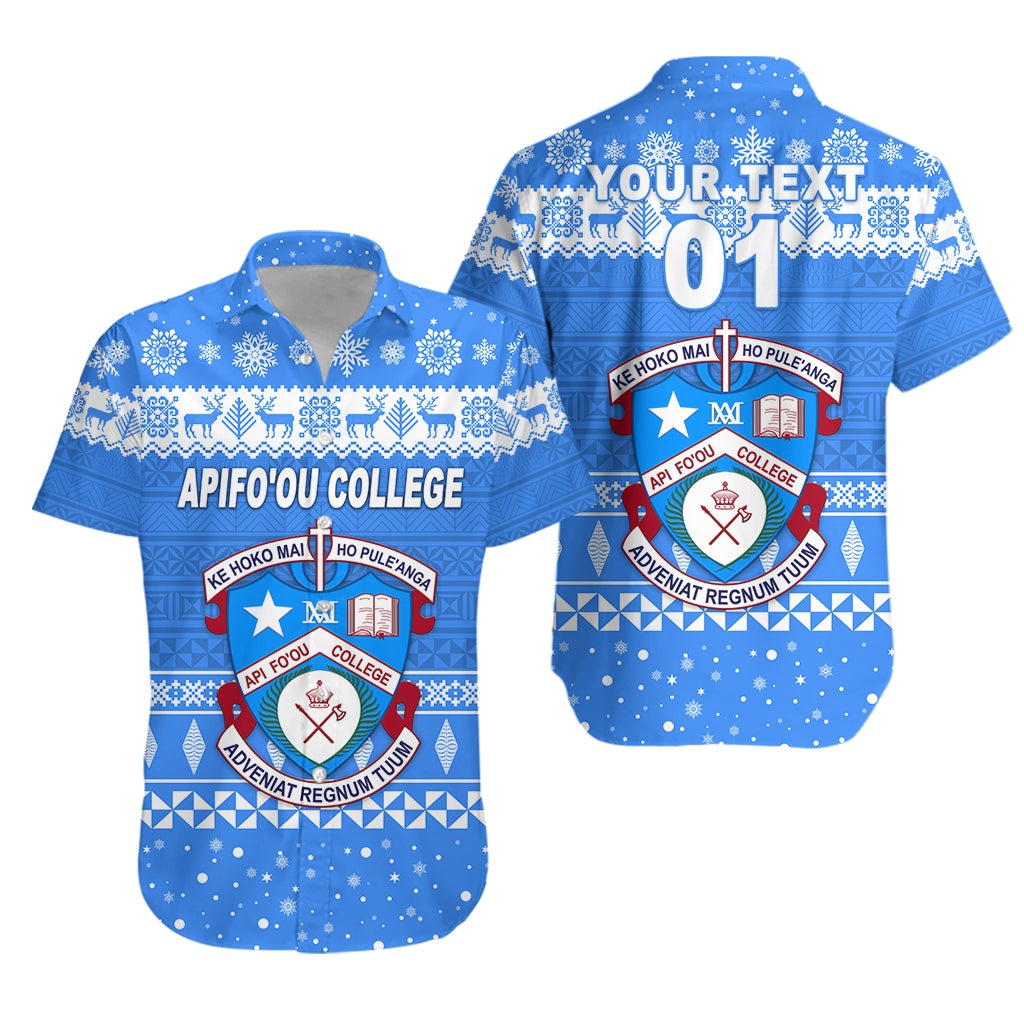 (Custom Personalised) Apifo'ou College Christmas Hawaiian Shirt Simple Style LT8 - Wonder Print Shop