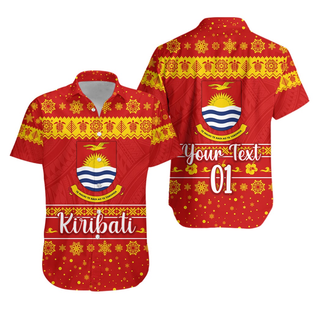 custom-personalised-kiribati-christmas-hawaiian-shirt-simple-style