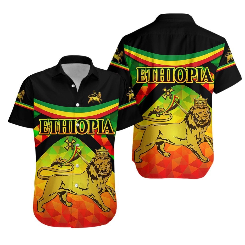 Ethiopia Lion Of Judah Hawaiian Shirt Vibes Version LT8 - Wonder Print Shop