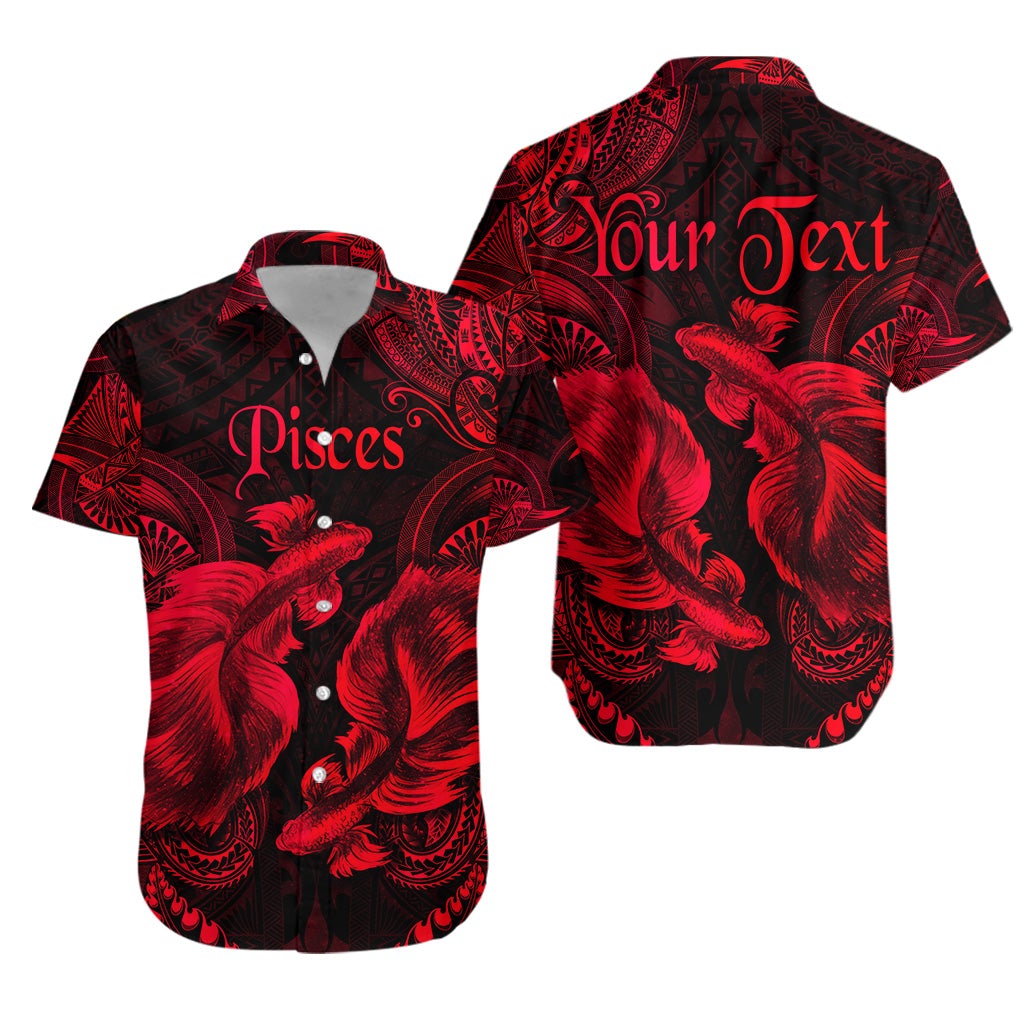 custom-personalised-pisces-zodiac-polynesian-hawaiian-shirt-unique-style-red