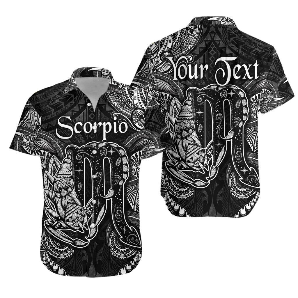 custom-personalised-scorpio-zodiac-polynesian-hawaiian-shirt-unique-style-black