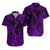 Polynesian Matching Hawaiian Outfits For Couples Hawaii Fish Hook Matching Hawaiian Shirt And Dress Unique Style - Purple LT8 - Wonder Print Shop