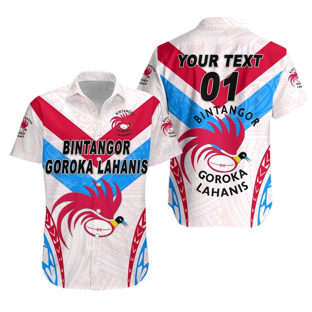 (Custom Personalised) Papua New Guinea Bintangor Goroka Lahanis Hawaiian Shirt Rugby Original Style - White, Custom Text And Number LT8 - Wonder Print Shop