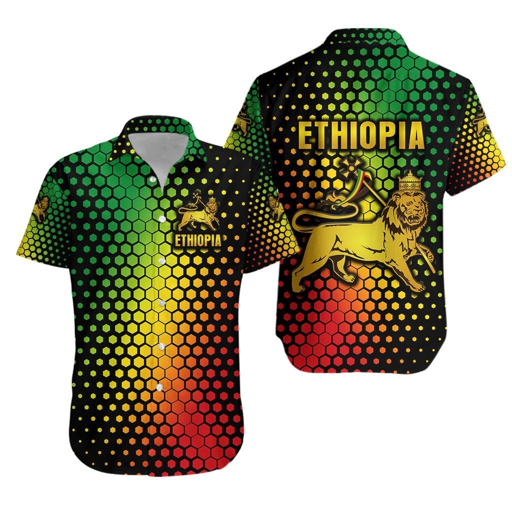 Ethiopia Lion Of Judah Hawaiian Shirt Original Vibes LT8 - Wonder Print Shop