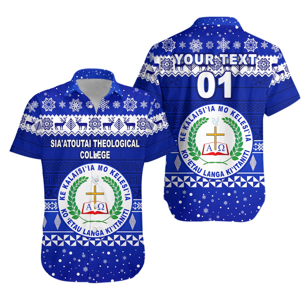 (Custom Personalised) Sia'atoutai Theological College Christmas Hawaiian Shirt Simple Style LT8 - Wonder Print Shop