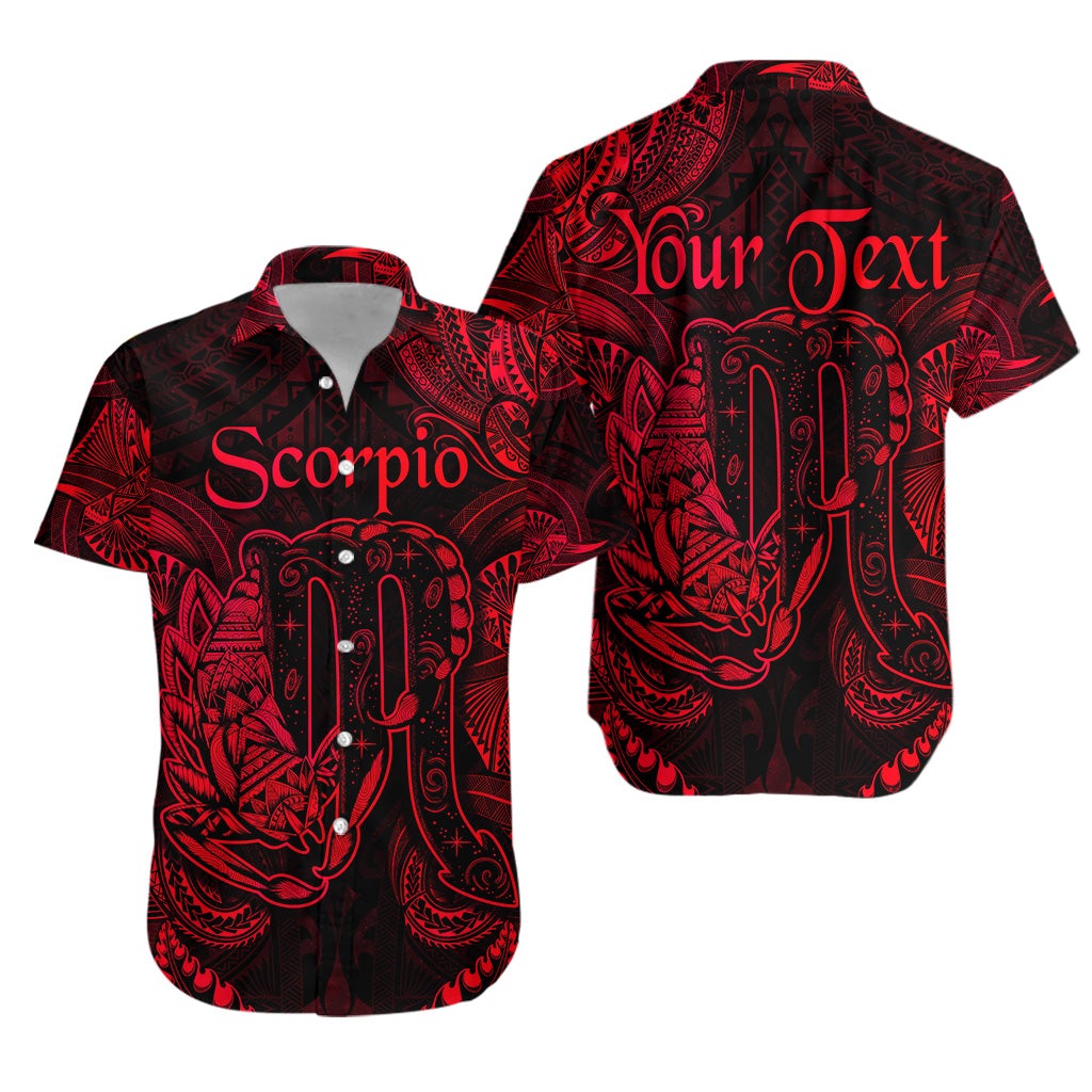 custom-personalised-scorpio-zodiac-polynesian-hawaiian-shirt-unique-style-red