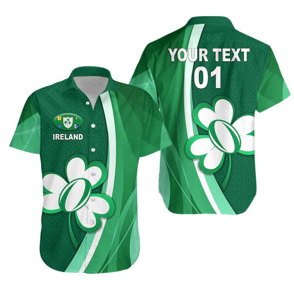 (Custom Personalised) Ireland Rugby Hawaiian Shirt Irish Shamrock Simple Style LT8 - Wonder Print Shop