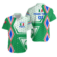 (Custom Personalised) Italy Hawaiian Shirt Unique Style - Green, Custom Text And Number LT8 - Wonder Print Shop