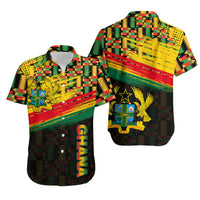 Ghana Hawaiian Shirt Polygonal LT6 - Wonder Print Shop